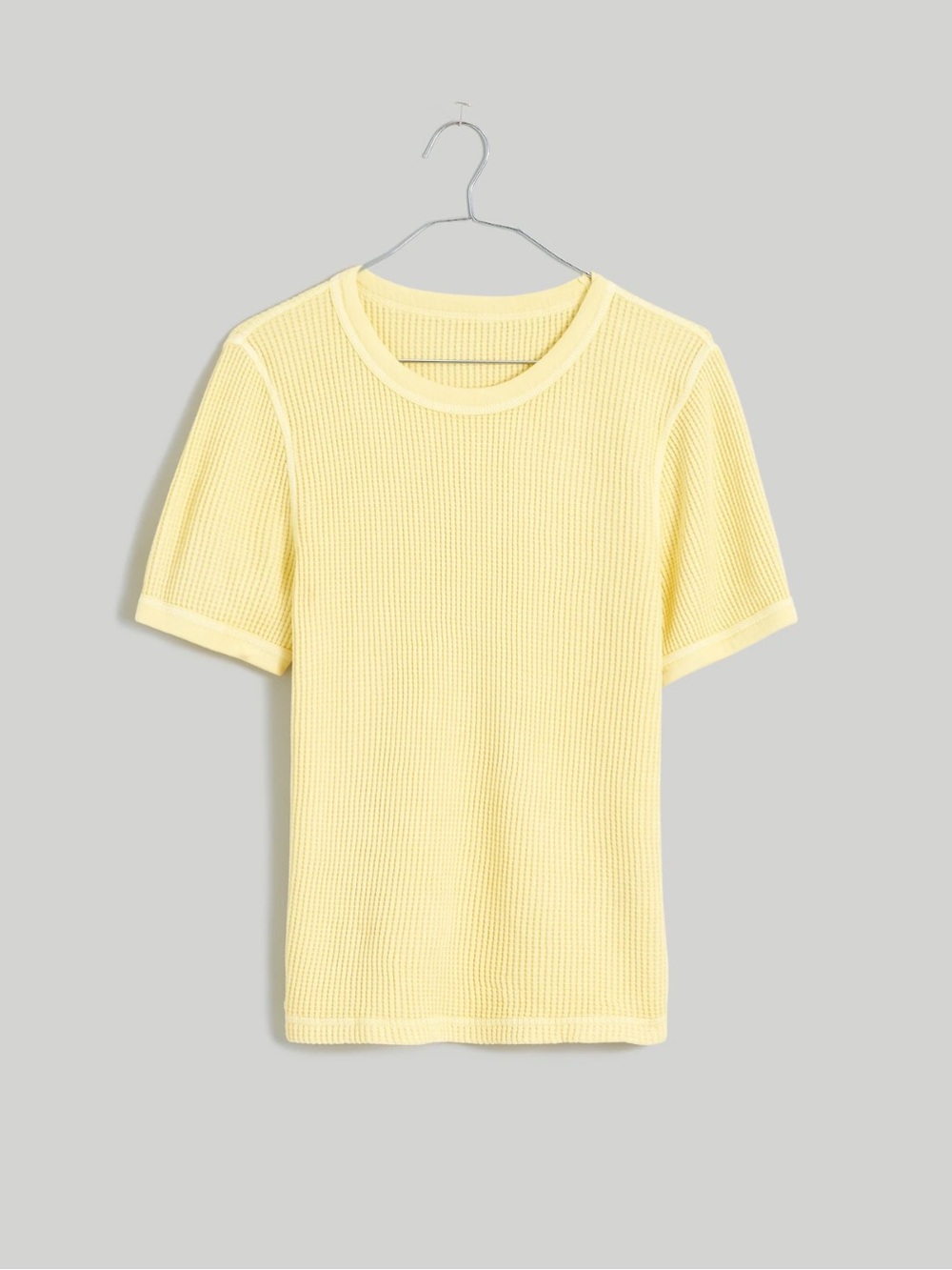 Madewell x Rivet & Thread Sia Waffle Tee in Pale Daffodil